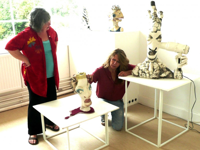 Cleo and Alison at summer show 2010
